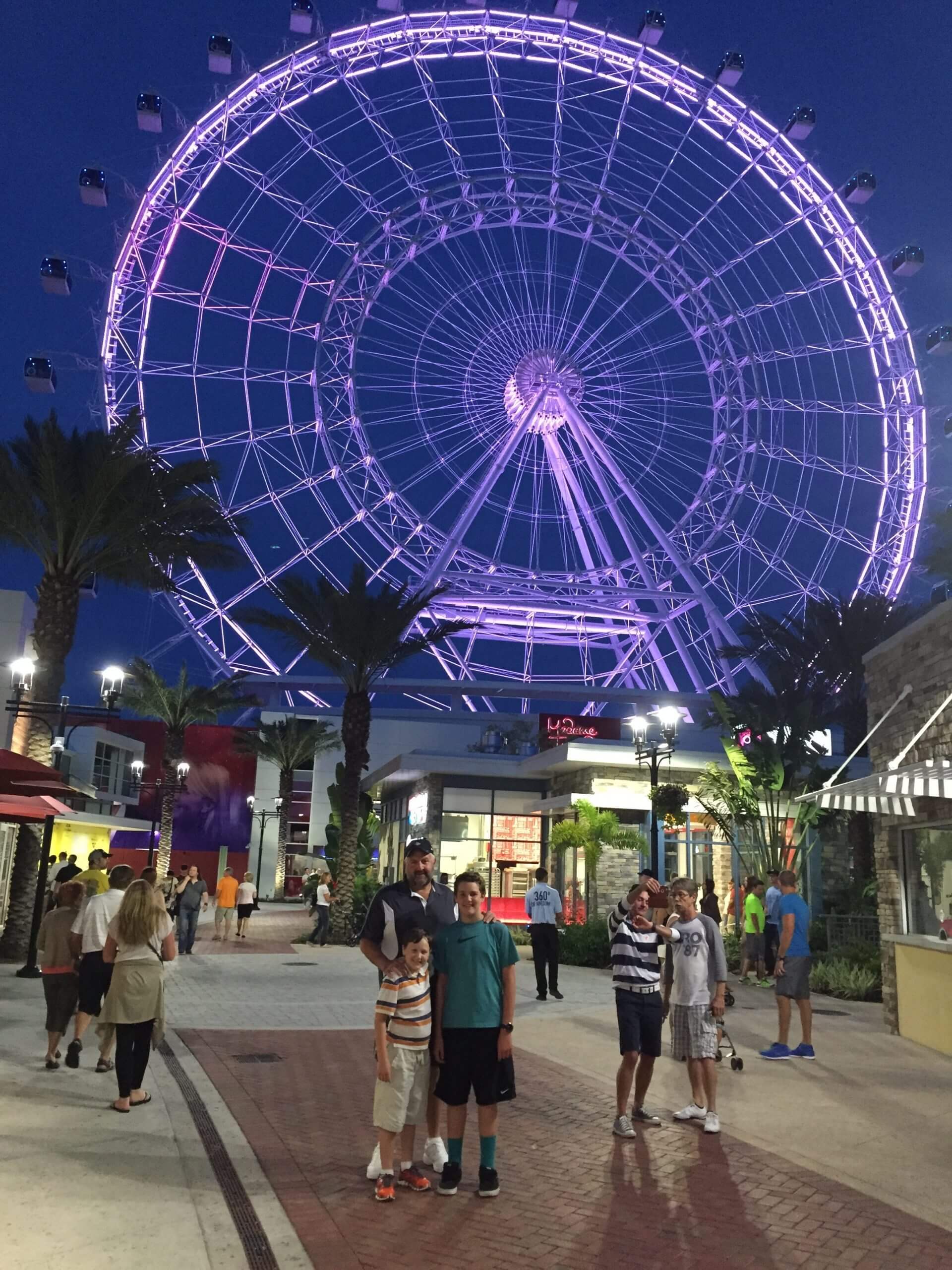Susan Campos amusement park with family